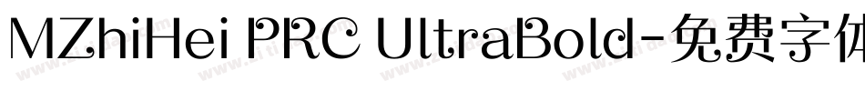 MZhiHei PRC UltraBold字体转换